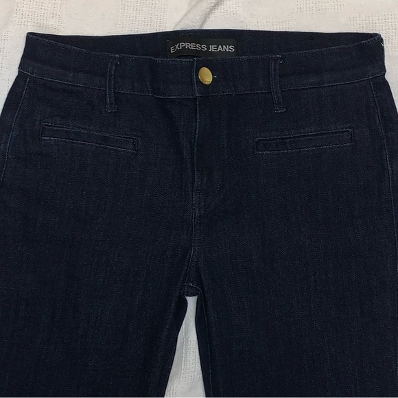 Express Slim Flare Mid Rise Size 8R - Picture 2 of 10